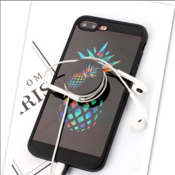 !LAST! NEW iPhone 7/8 Pineapple Case W/Holder - Picture 3 of 5
